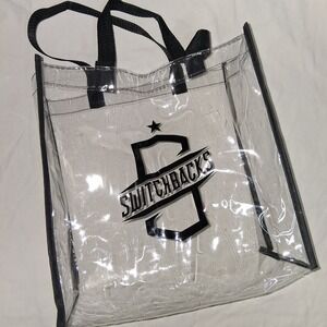 Colorado Springs Switchbacks FC Clear Stadium Tote Bag PVC Black Logo USL Soccer